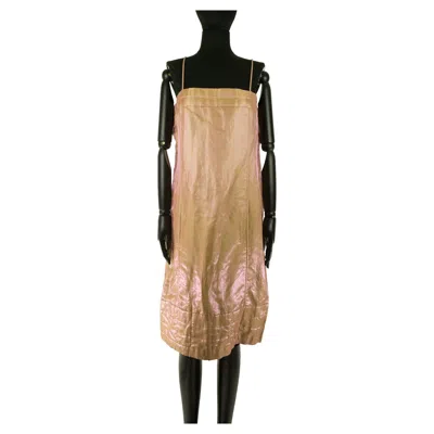 Pre-owned Chanel 1999  Boutique Peach Sundress In Brown
