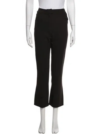 Pre-owned Chanel 1999 Flared Pants In Black