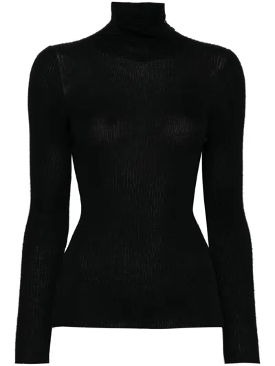 Pre-owned Chanel 1999 Knit Sweater In Black