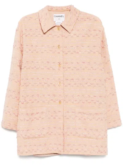 Pre-owned Chanel 1999 Single-breasted Jacket In Pink