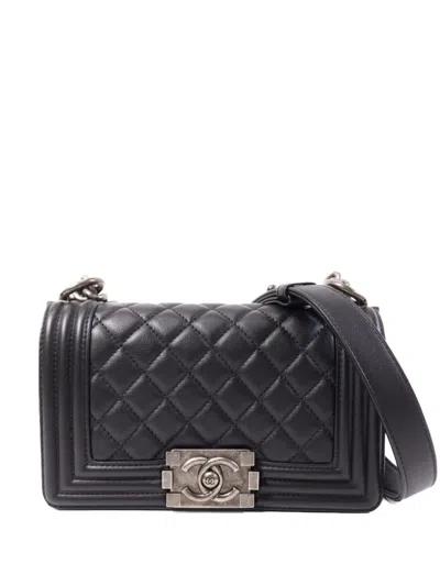 Pre-owned Chanel 20 Boy  Shoulder Bag In Black