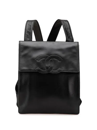 Pre-owned Chanel 2000-2002 Cc Lambskin Backpack