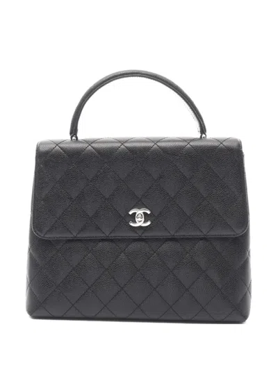 Pre-owned Chanel 2000-2002 Matelasse Handbag In Black