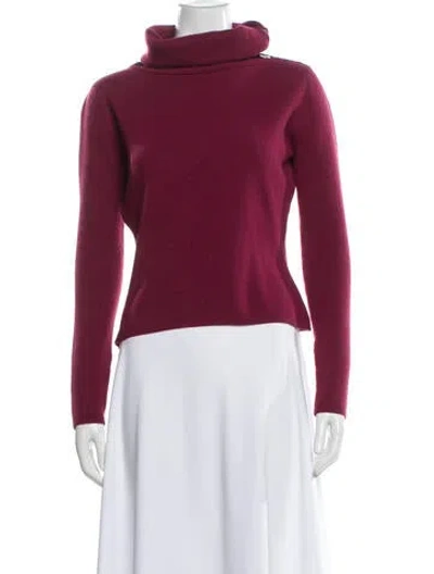 Pre-owned Chanel 2000 Cashmere Sweater In Burgundy