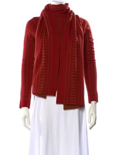 Pre-owned Chanel 2000 Cashmere Sweater In Red