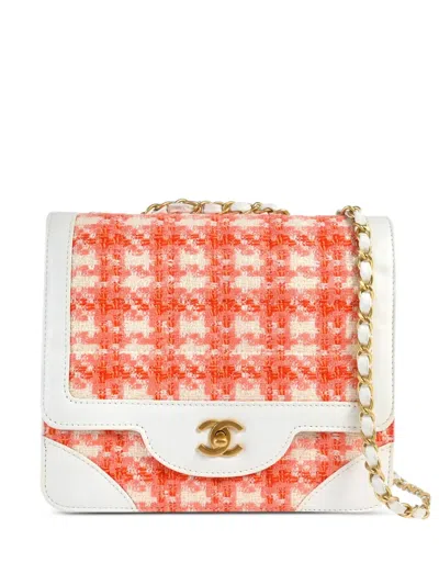 Pre-owned Chanel 2000 Classic Flap Shoulder Bag In Orange