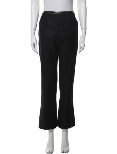Pre-owned Chanel 2000 Flared Pants In Black