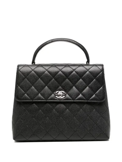Pre-owned Chanel 2000 Medium Classic Flap Handbag In Black