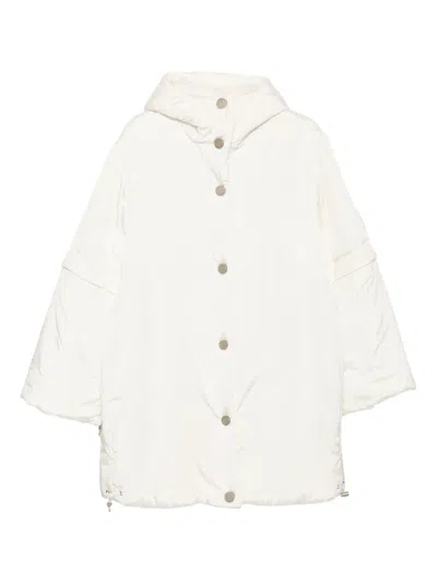 Pre-owned Chanel 2000 Single Breasted Coat In White