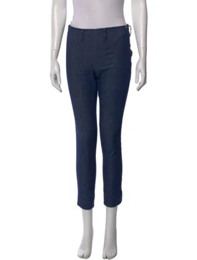 Pre-owned Chanel 2000 Straight Leg Jeans In Blue
