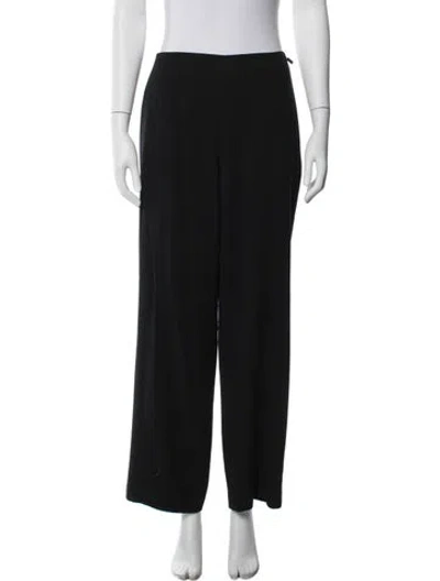 Pre-owned Chanel 2000 Wide Leg Pants In Black
