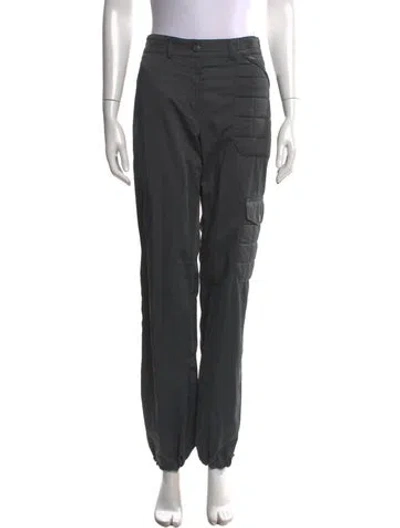Pre-owned Chanel 2000 Wide Leg Pants In Gray