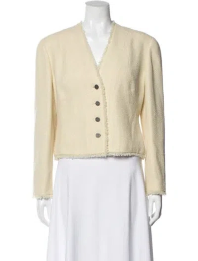Pre-owned Chanel 2000 Wool Jacket In Neutrals