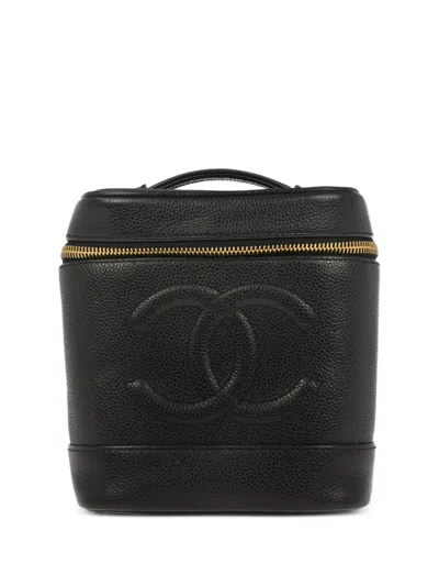 Pre-owned Chanel 2000-2002 Timeless Handbag In Black