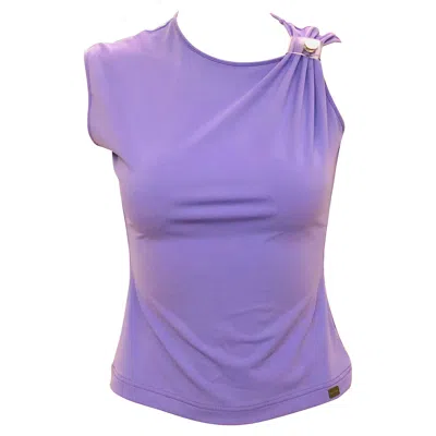 Pre-owned Chanel 2000c Purple Nylon/spandex Tank Top