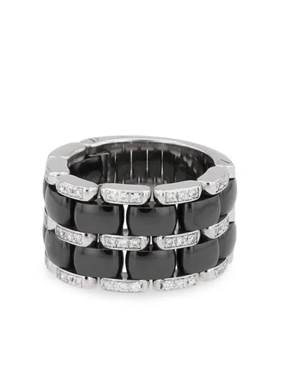 Pre-owned Chanel 2000s 18kt White Gold Ultra Diamond Ring In Silver