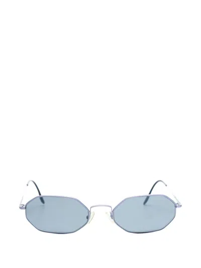 Pre-owned Chanel 2000s-2020s Geometric Sunglasses In Purple