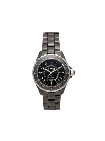 Pre-owned Chanel 2000s   J12 38mm In Black