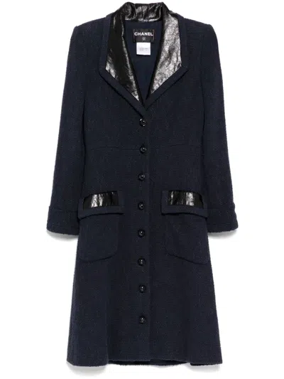 Pre-owned Chanel 2000s  Long Jacket In Blue