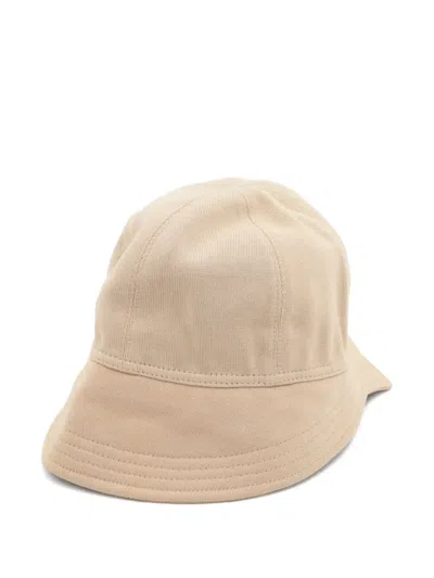 Pre-owned Chanel 2000s Interlocking Cc Bucket Hat In Neutral