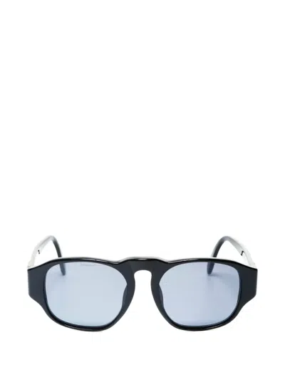 Pre-owned Chanel 2000s Logo-detail Sunglasses In Black