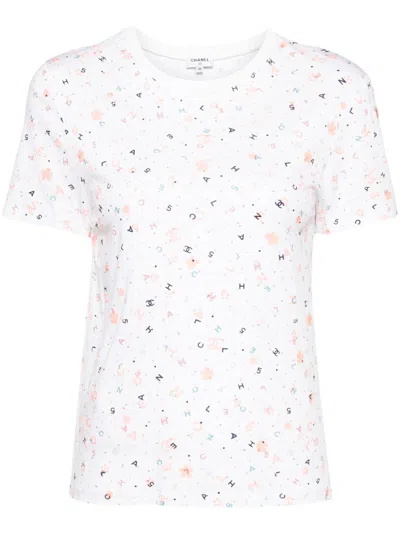 Pre-owned Chanel 2000s Short-sleeve T-shirt In White