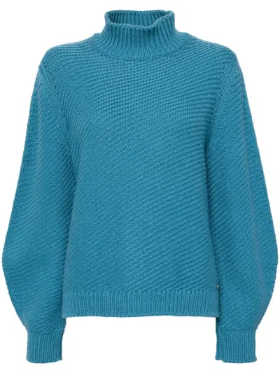 Pre-owned Chanel 2000s Wool Sweater In Blue