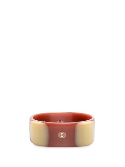 Pre-owned Chanel 2001 Cc Resin Bangle Costume Necklace