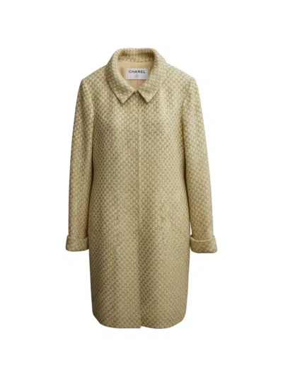 Pre-owned Chanel 2001 Cruise Tweed Suit In Neutral