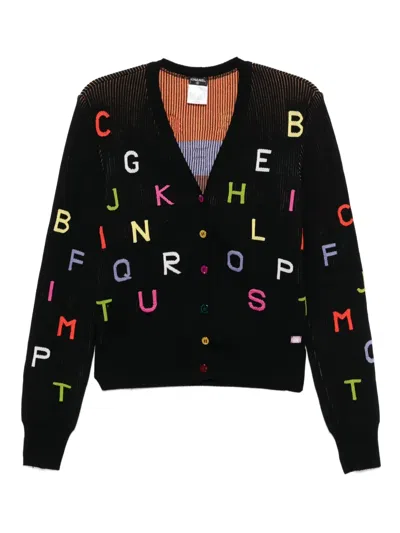 Pre-owned Chanel 2001 Embroidered Cardigan