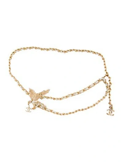 Pre-owned Chanel 2001 Interlocking Cc Logo Chain-link Belt In Multi
