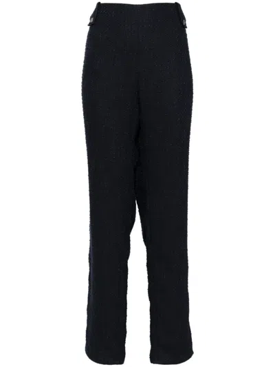 Pre-owned Chanel 2001 Long Trousers In Blue