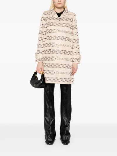 Pre-owned Chanel 2001 Printed Coat
