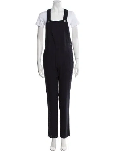 Pre-owned Chanel 2001 Square Neckline Jumpsuit In Blue