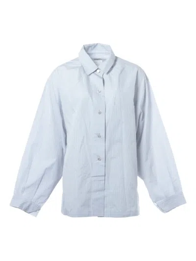 Pre-owned Chanel 2001 Striped Shirt In White