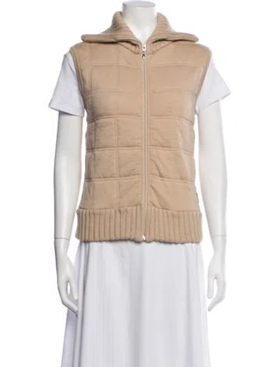 Pre-owned Chanel 2001 Wool Vest In Neutrals
