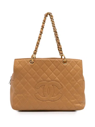 Pre-owned Chanel 2002-2003 Grand Cc Caviar Timeless Tote Bag