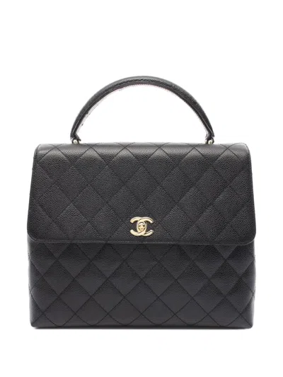 Pre-owned Chanel 2002-2003 Matelasse Handbag In Black