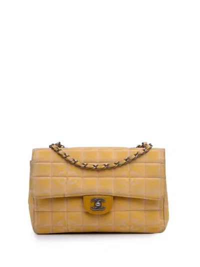 Pre-owned Chanel 2002-2003 Medium New Travel Line Nylon Single Flap Shoulder Bag