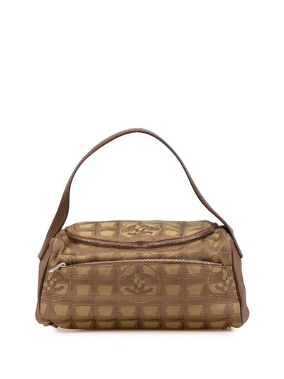 Pre-owned Chanel 2002-2003 New Travel Line Nylon Vanity Bag