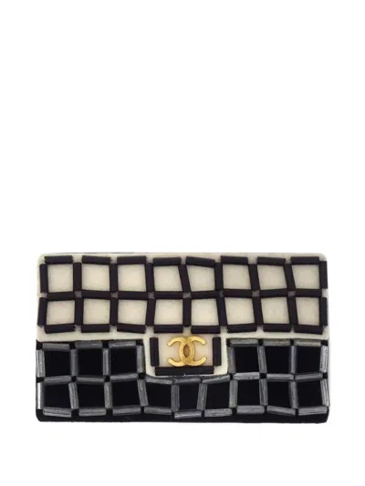 Chanel 2002 Bead-embellished Cc Brooch In Multi