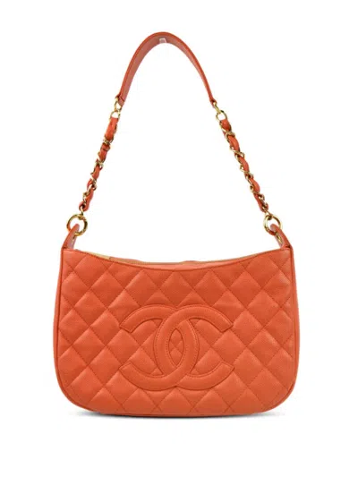 Pre-owned Chanel 2002 Cc Shoulder Bag In Pink