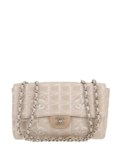 Pre-owned Chanel 2002 Choco Bar Handbag In Neutral