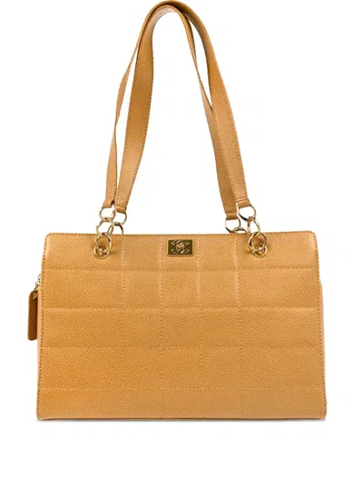 Pre-owned Chanel 2002 Choco Bar Shoulder Bag