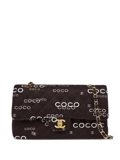 Pre-owned Chanel 2002 Coco Shoulder Bag In Brown