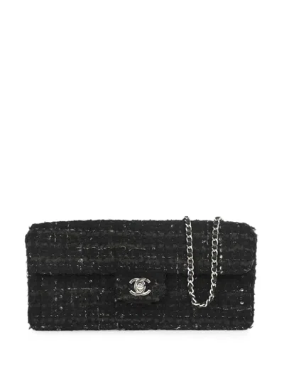 Pre-owned Chanel 2002 East West Cross Body Bag In 黑色