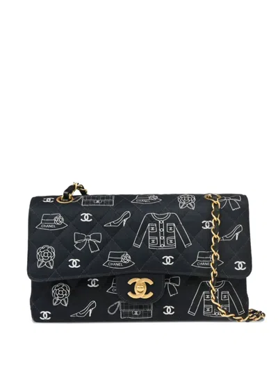 Pre-owned Chanel 2002 Medium Icon Double Flap Shoulder Bag