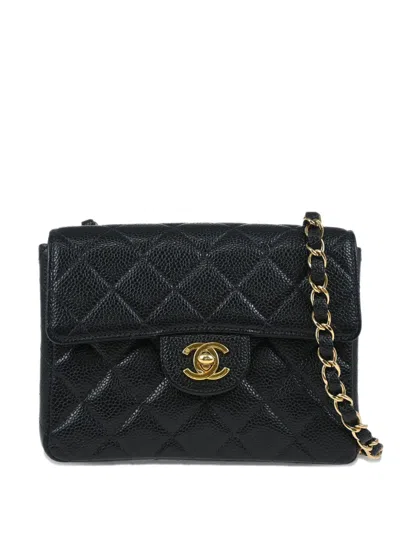Pre-owned Chanel 2002 Mini Classic Square Flap Shoulder Bag