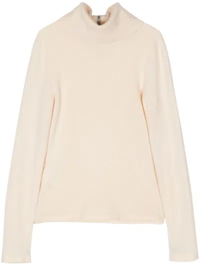 Pre-owned Chanel 2002 Roll-neck Cashmere Jumper In Neutrals