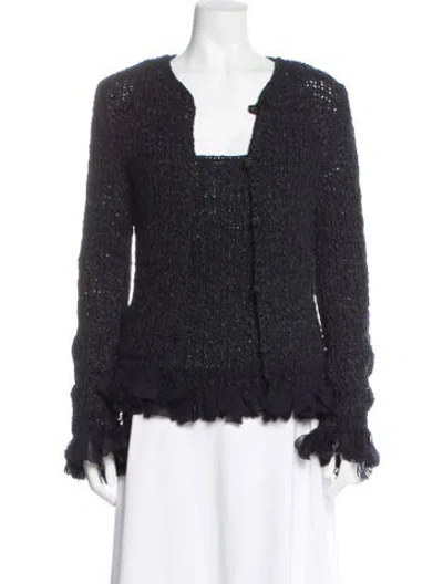 Pre-owned Chanel 2002 Set Sweater In Blue